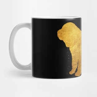 Shar Pei golden art Mug